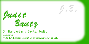 judit bautz business card